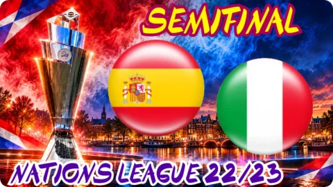 ESPAÑA ITALIA SEMIFINAL NATIONS FÚTBOL 2022/23 SENIOR MASCULINO