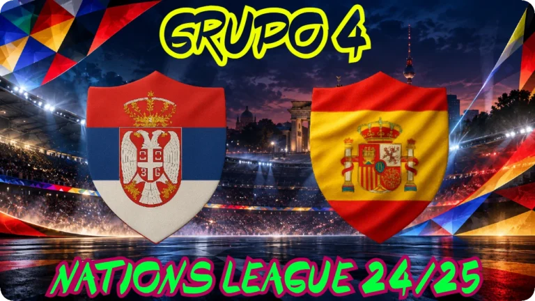 SERBIA ESPAÑA GRUPO 4 · JORNADA 1 NATIONS FÚTBOL 2024/25 SENIOR MASCULINO