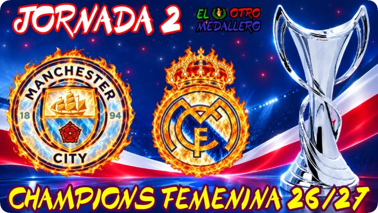 MAN. CITY REAL MADRID JORNADA 2 CHAMPIONS LEAGUE FEMENINA 2026-27 SENIOR FEMENINO