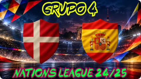 DINAMARCA ESPAÑA GRUPO 4 · JORNADA 5 NATIONS FÚTBOL 2024/25 SENIOR MASCULINO