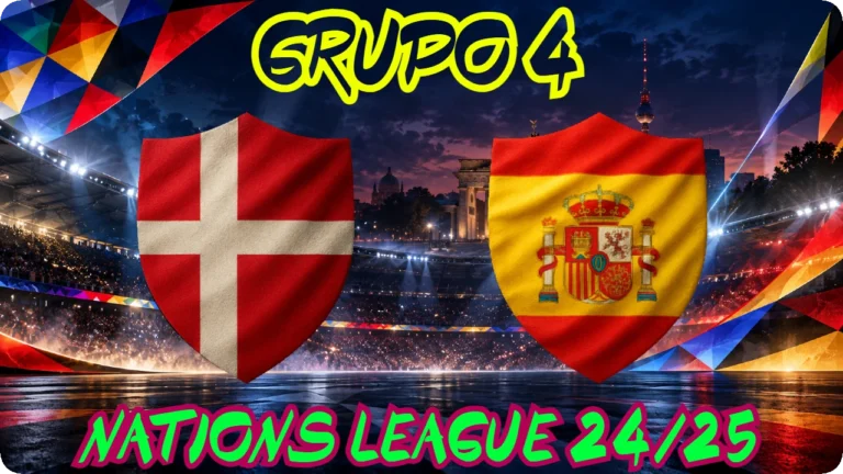 DINAMARCA ESPAÑA GRUPO 4 · JORNADA 5 NATIONS FÚTBOL 2024/25 SENIOR MASCULINO