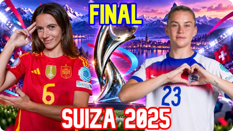 INGLATERRA ESPAÑA FINAL EUROCOPA FÚTBOL 2025 SENIOR FEMENINO