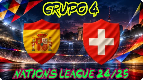 ESPAÑA SUIZA GRUPO 4 · JORNADA 6 NATIONS FÚTBOL 2024/25 SENIOR MASCULINO