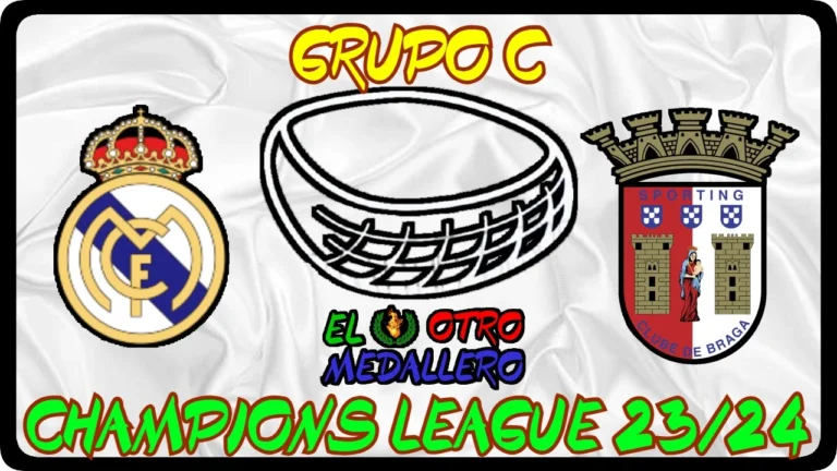 REAL MADRID SPORTING BRAGA GRUPO C · JORNADA 4 CHAMPIONS LEAGUE MASCULINA 2023-24 SENIOR MASCULINO